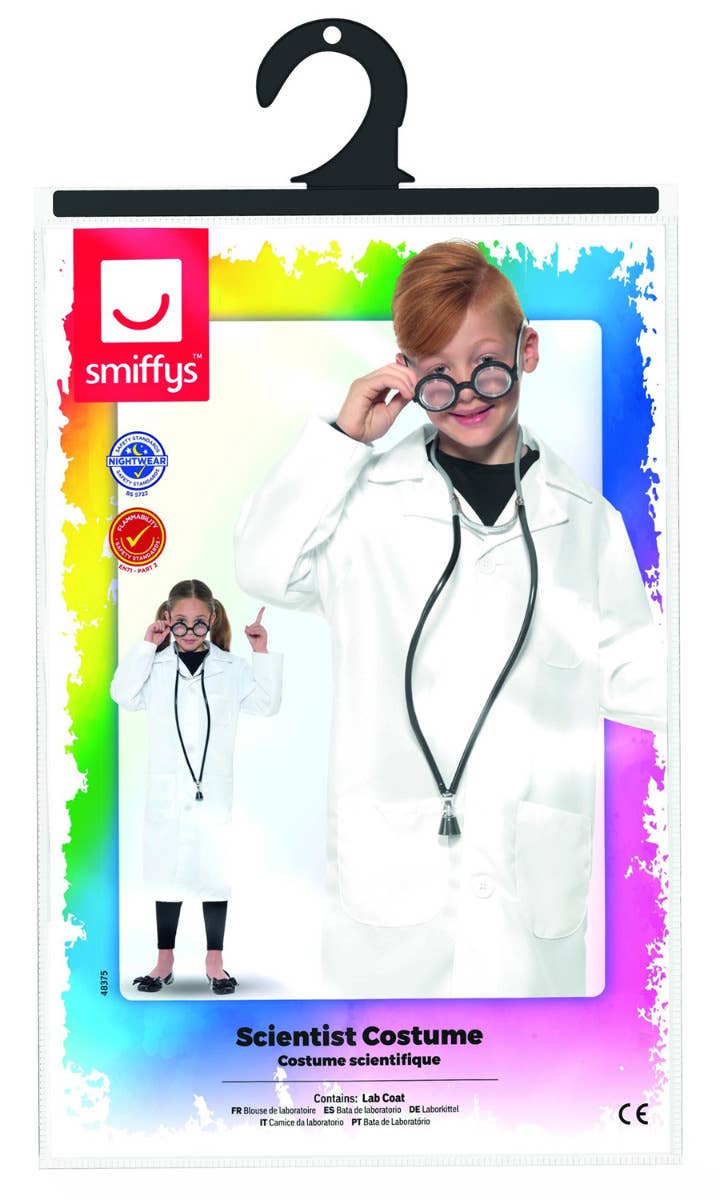 Image of Doctor Lab Coat Boys Fancy Dress Costume - Packaging Image