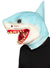 Blue and White Shark Head Latex Costume Mask