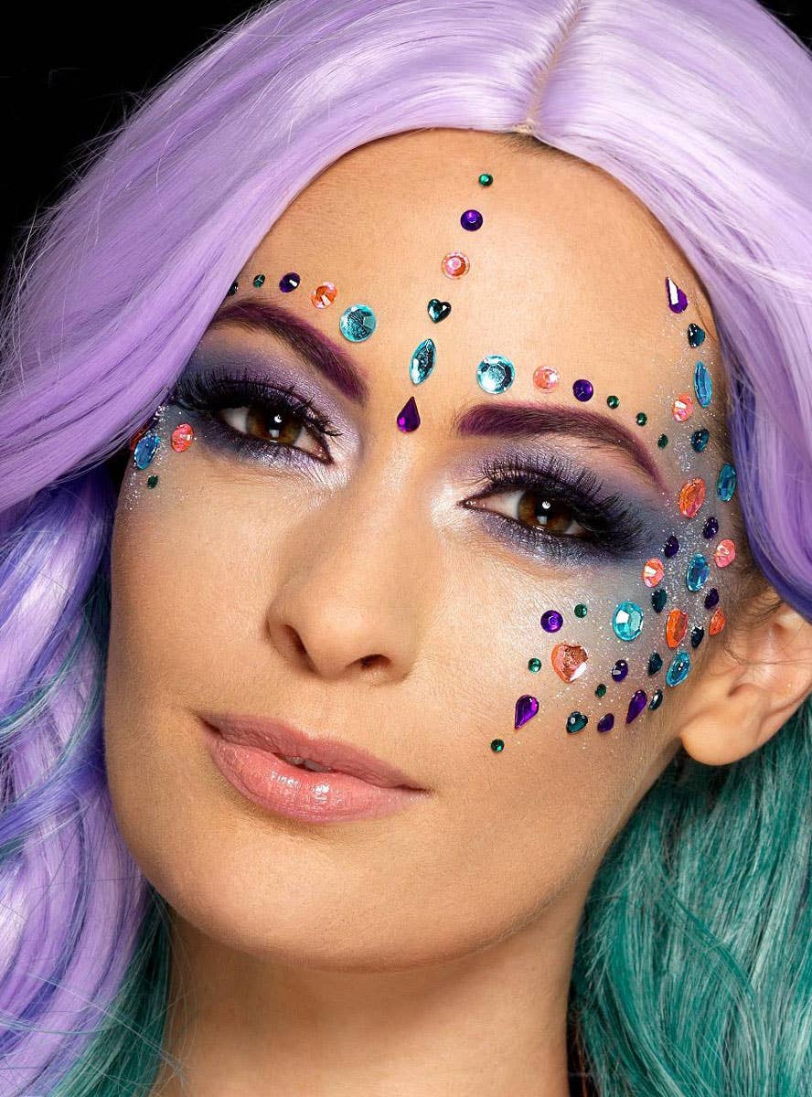 Mermaid Jewels Stick On Face and Body Gems - Image 3