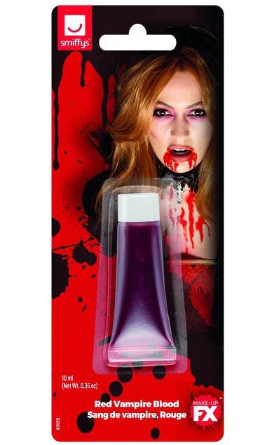 Blood Mini Tube Red Vampire Special Effects Halloween Main Image