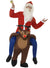 Adult's Funny Rudolph the Reindeer Piggyback Christmas Costume - Front Image