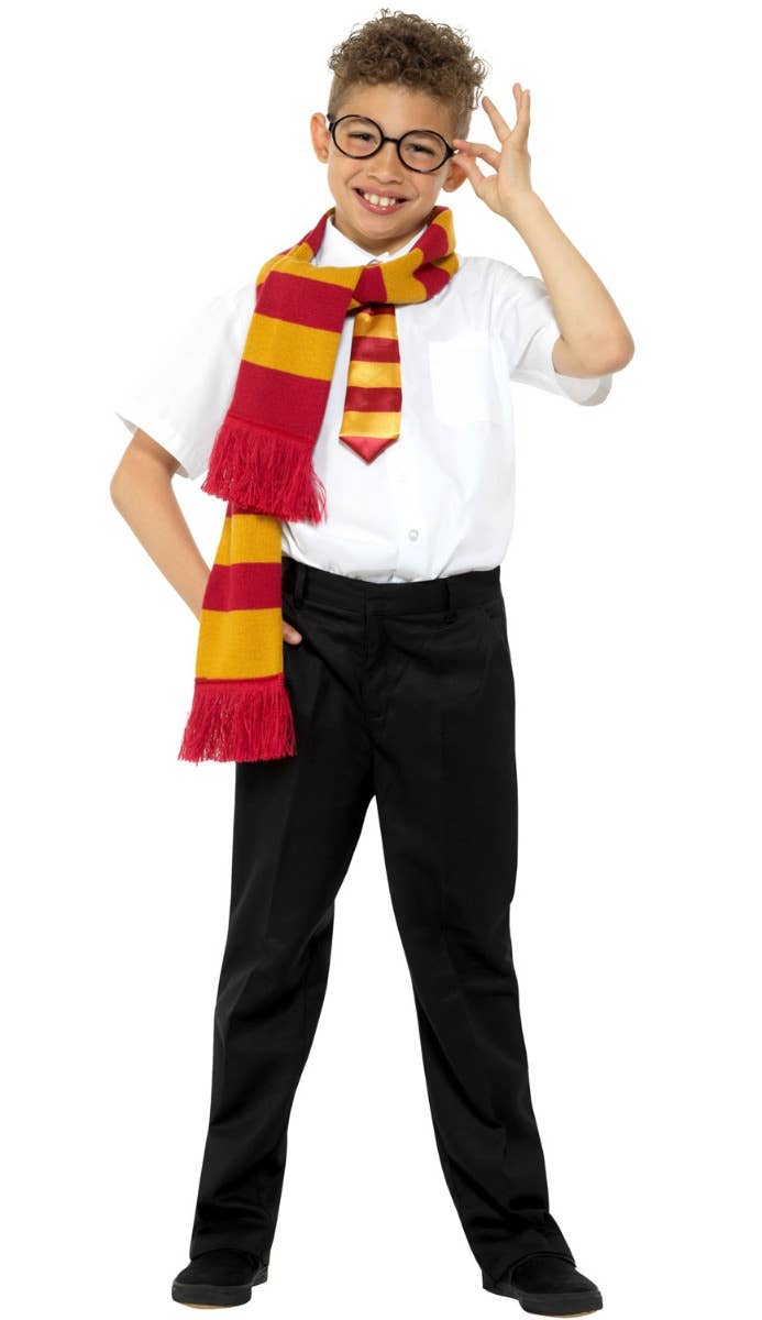 Magical Schoolboy Wizard Gryffindor Costume Accessory Kit Alternate Main Image