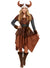 Women's Viking Warrior Queen Costume Main Image