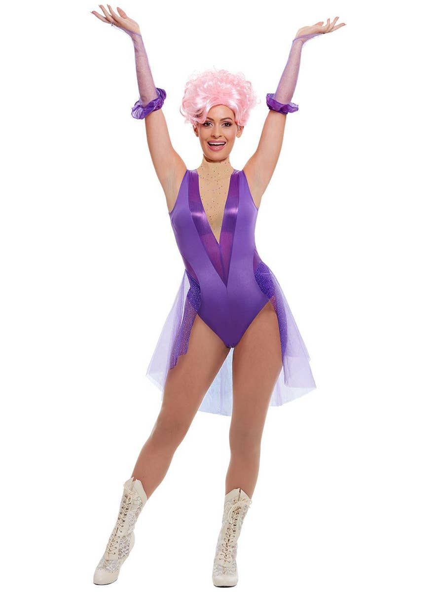 Womens Anne Wheeler Greatest Showman Purple Costume - Main Image