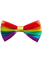 Rainbow Striped Costume Bow Tie Main Image