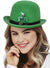 St Pats Day Green Clover Bowler Costume Hat
