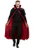 Red and Black Reversible Vampire Costume Cape - Main Image