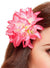 Large Pink Hawaiian Flower Costume Accessory