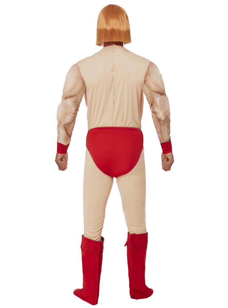 Muscle Chest He-Man Costume For Men - Back Image