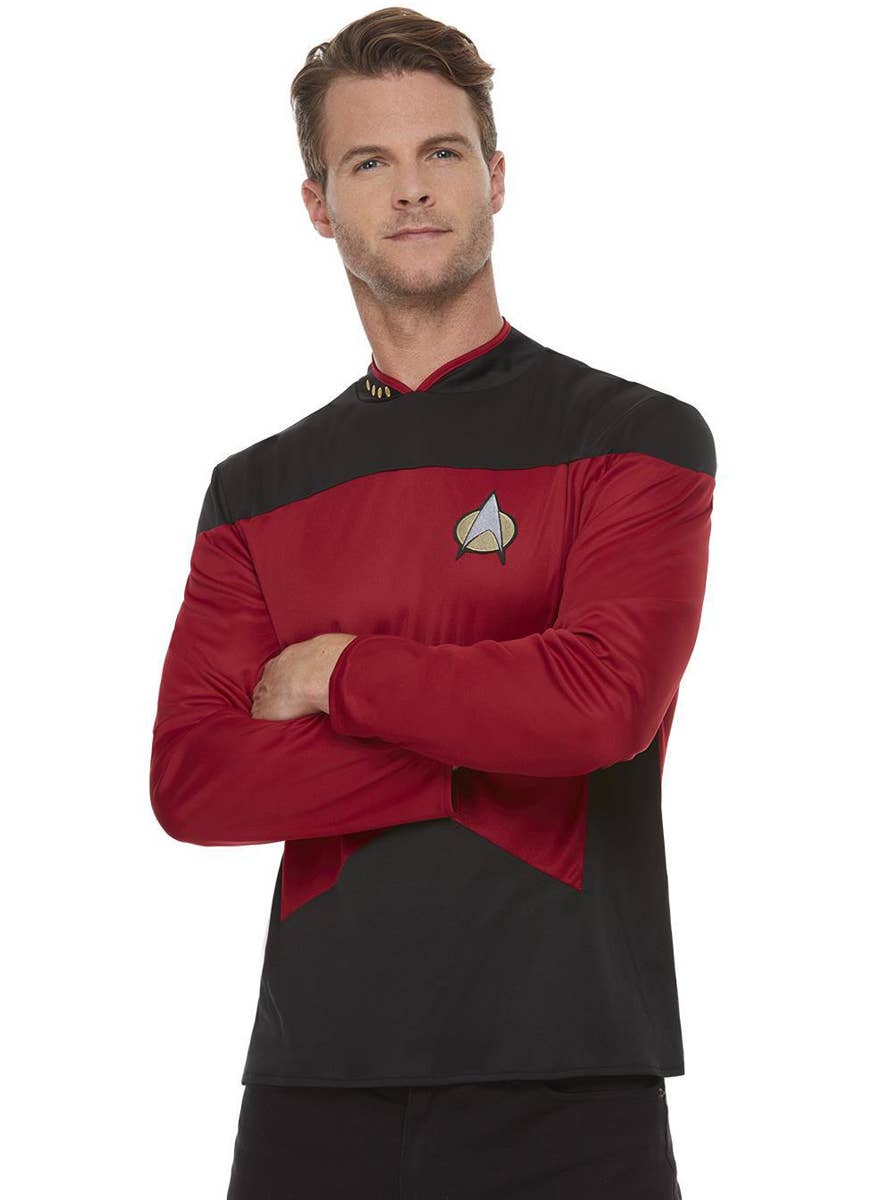 Maroon Star Trek Command Uniform Costume - Alternate Image