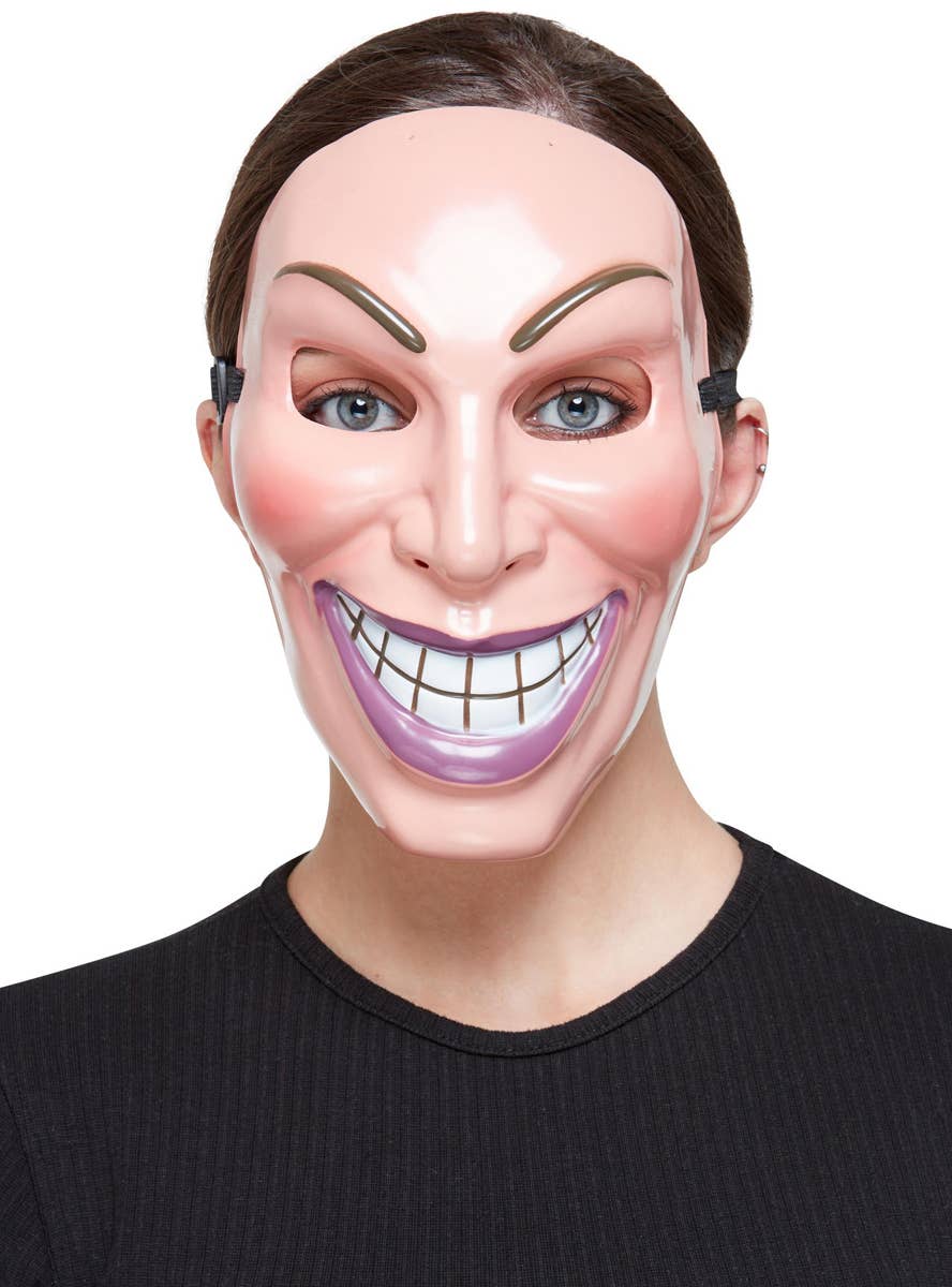 Purge Killer Costume Mask | Female Smiley Killer Halloween Mask