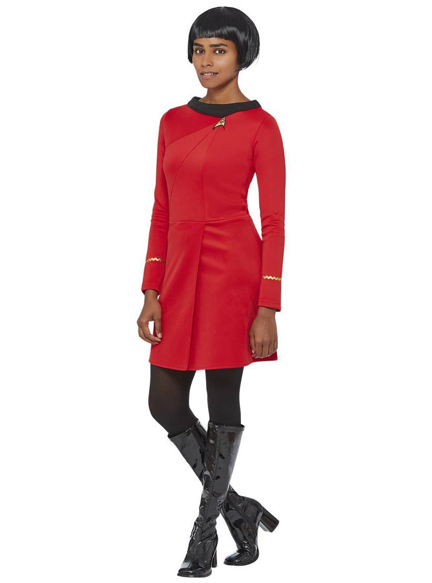 Womens Original Star Trek Red Operations Costume - Alternate Image