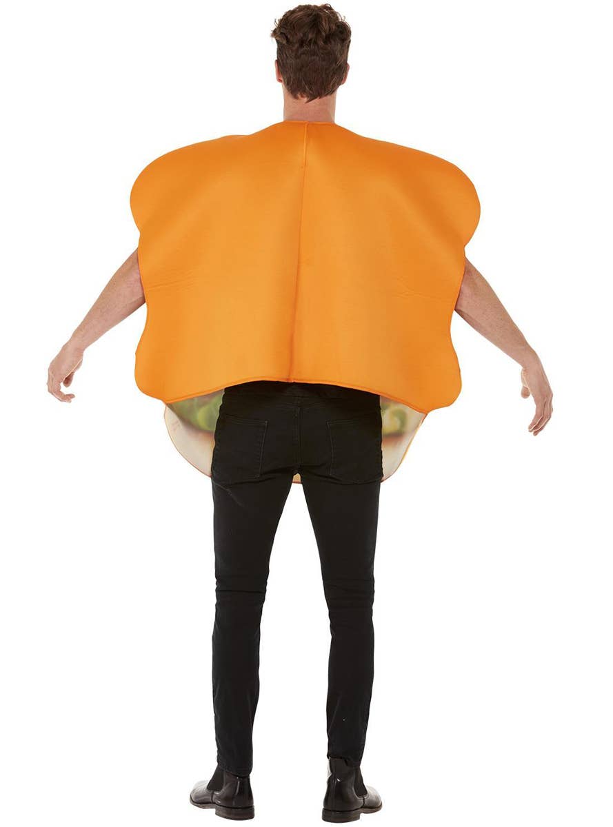 Adult's Burger Dress Up Costume - Back Image