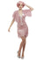 Womens Vintage Pink Flapper Costume - Main Image