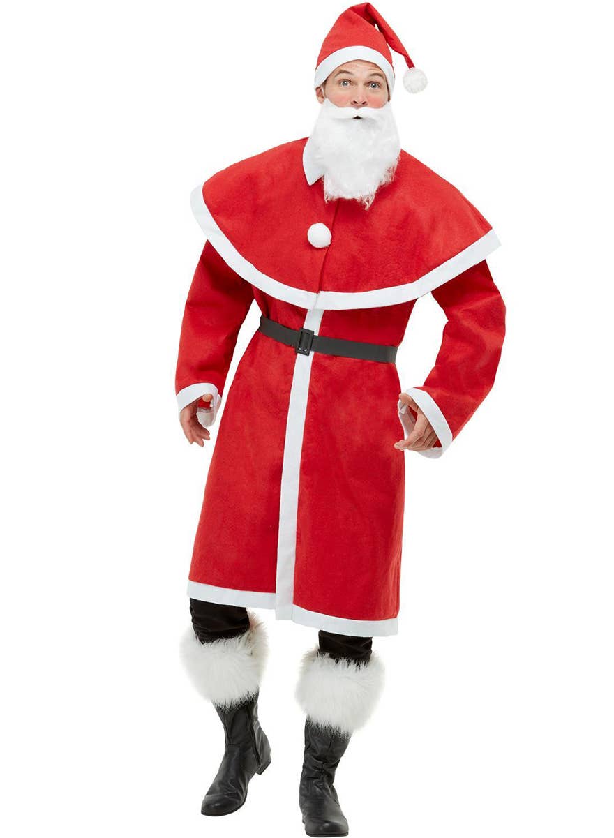 Classic Saint Nick Men's Santa Claus Costume - Alt Image