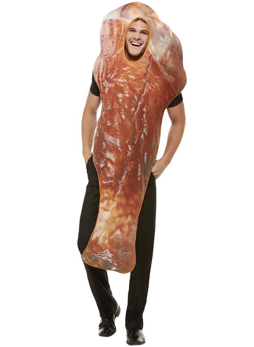 Novelty Turkey Leg Christmas Costume for Adults - Main Image