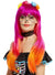 Pink and Orange Layered Costume Wig with Fringe