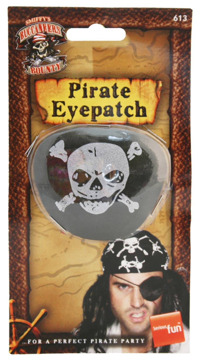 Deluxe Satin Pirate Eye Patch Costume Accessory Packaging Image