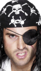 Deluxe Satin Pirate Eye Patch Costume Accessory Main Image