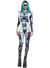 Womens Metallic Cyber Space Alien Costume - Main Image