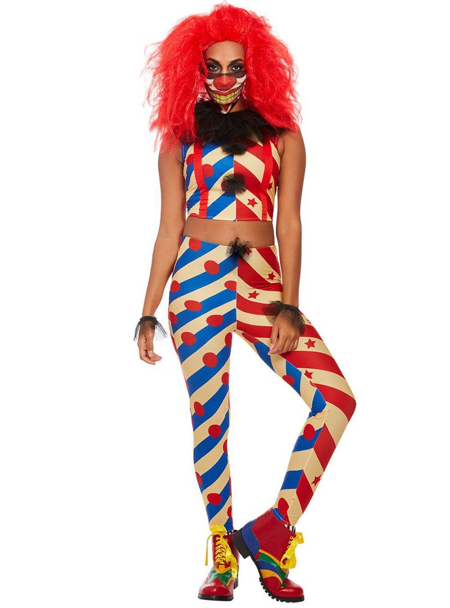 Women's Horror Clown Costume - Alternate Image