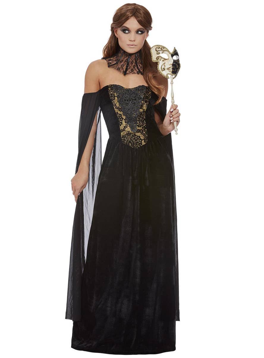 Womens Dark Masquerade Plague Halloween Costume - Main Image