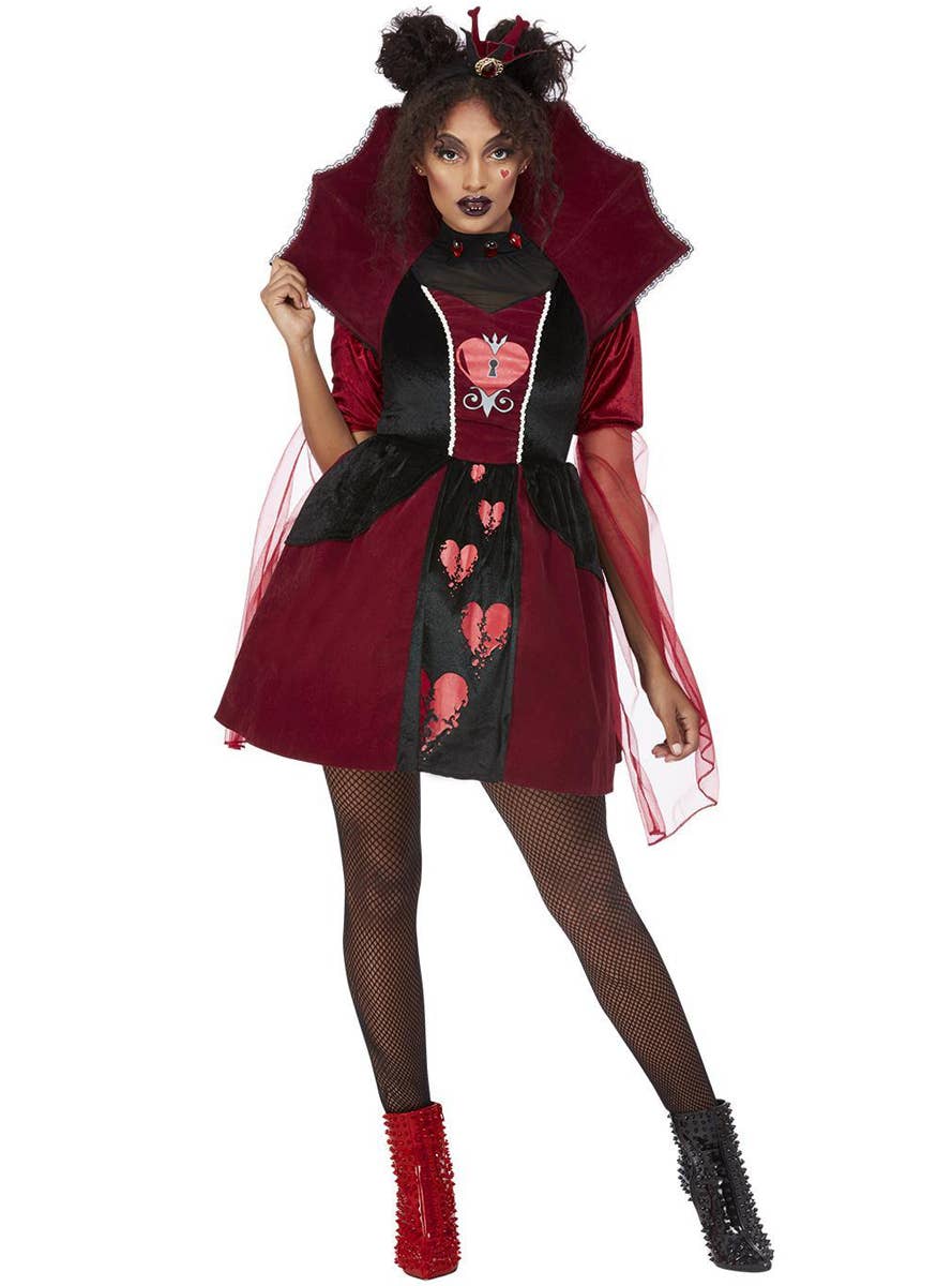 Queen of Broken Hearts Costume for Women - Alternate Image