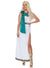 Womens Roman Empire Toga Costume with Blue Sash - Main Image