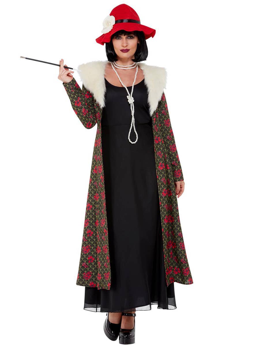 Womens Deluxe Vintage Gangster Moll Costume - Alternate Image