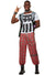 Men's Red Tartan 90s Punk Rocker Costume - Main Image