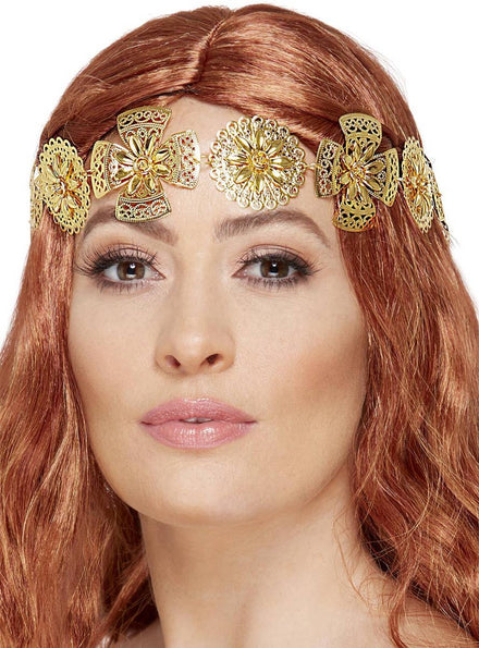 Gold Metal Deluxe Medieval Headpiece