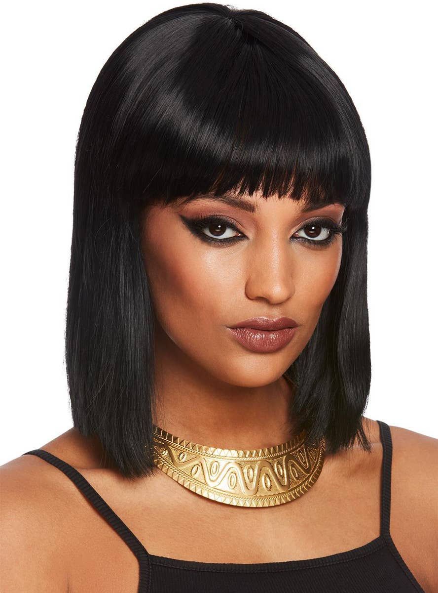 Gold Chunky Metal Cleopatra Necklace