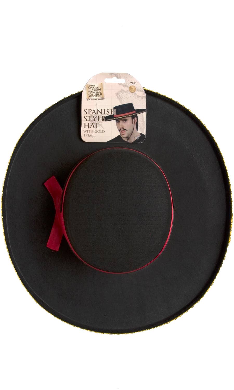 Adult's Black Spanish Poblano Costume Accessory Hat Alternative Image