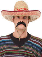 Mexican Sombrero Natural Straw Costume Hat - Main Image