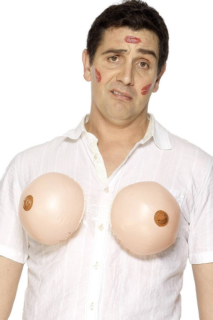 Funny Novelty Inflatable Boobs Costume Accessory Main Image