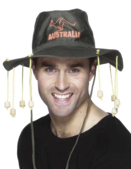 Aussie Green and Gold Cork Hat Australia Day Merchandise - Alt Image