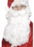 Bushy White Santa Claus Costume Beard and Moustache