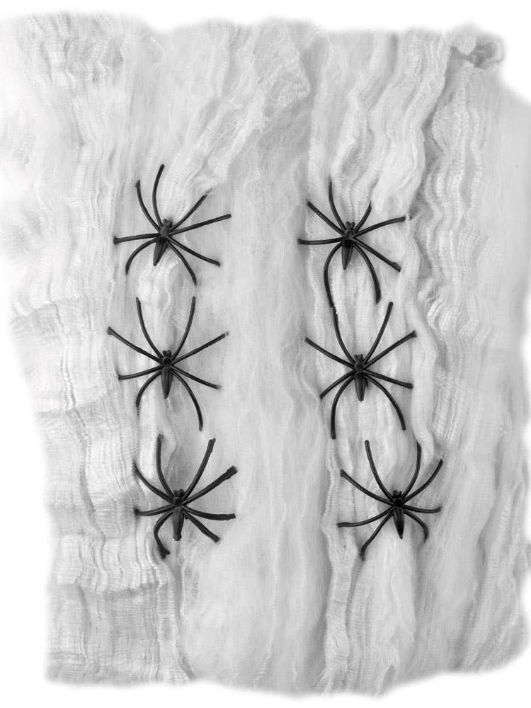Large Spider Web with Spider Halloween Decoration - Alternative Image