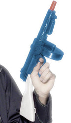 Blue Plastic 20's Tommy Gun Costume Weapon with Sound Effects