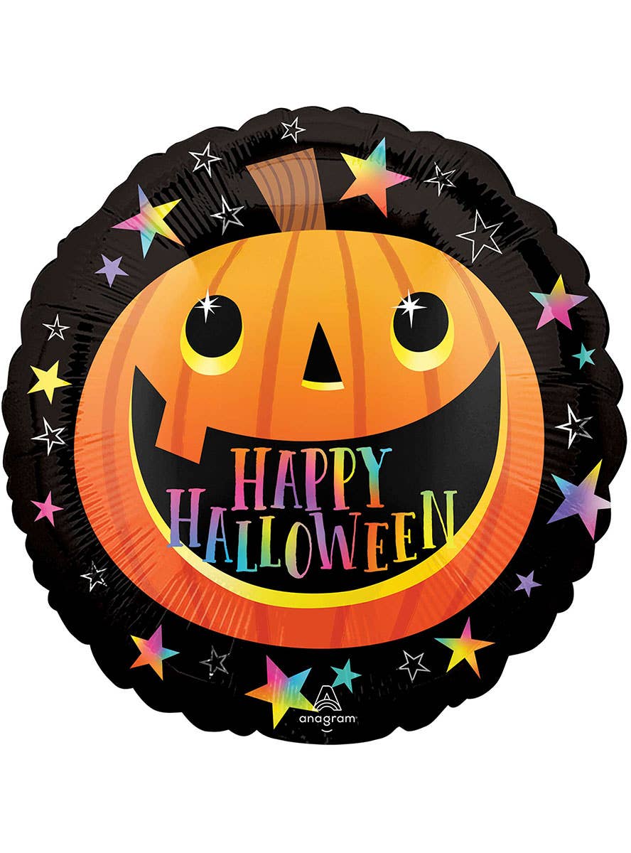 Image of Smiley Pumpkin 45cm Foil Halloween Balloon
