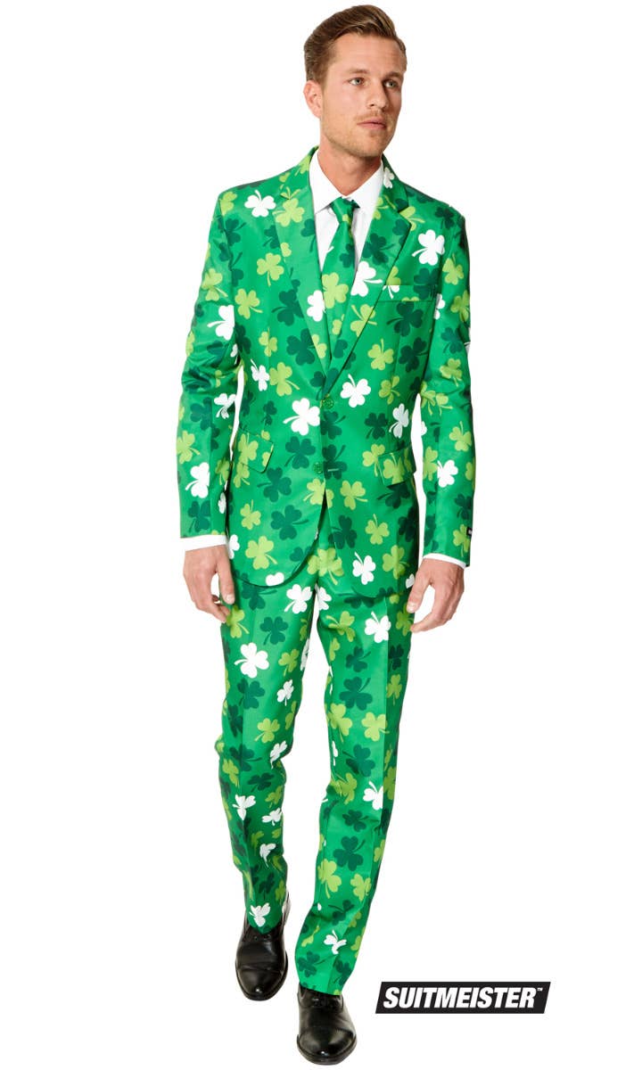 Green Clovers St Patricks Day Men's Suitmeister Suit Main Image
