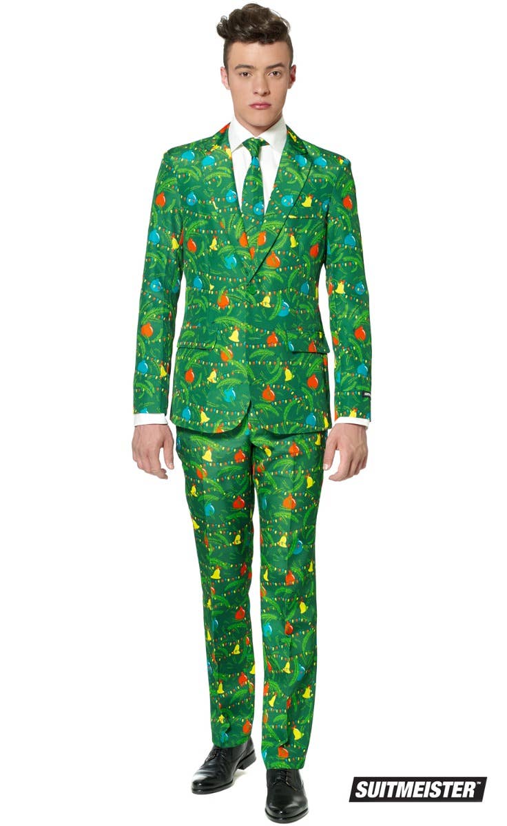 Green Christmas Tree Men's Suitmeister Festive Suit Main Image