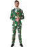 Green Santa and Elves Christmas Suit for Men - Front Image