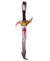 Long Silver Foam Snake Head Sword Costume Weapon 