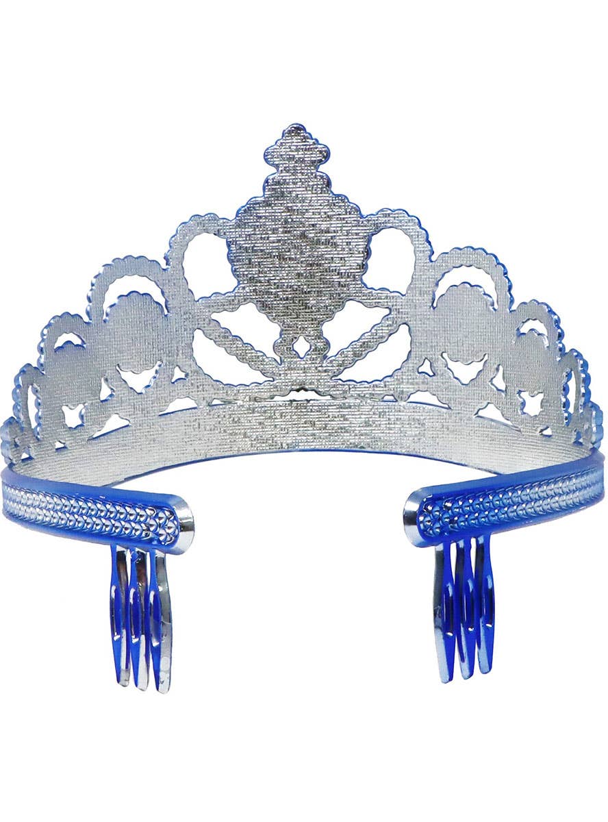 Image of Princess Snow White Girls Blue Costume Tiara - Back Image