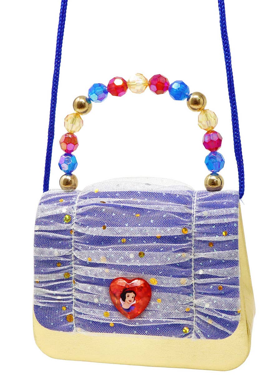 Image of Snow White Blue and Gold Sparkle Girls Deluxe Costume Bag - Alternate Image 1