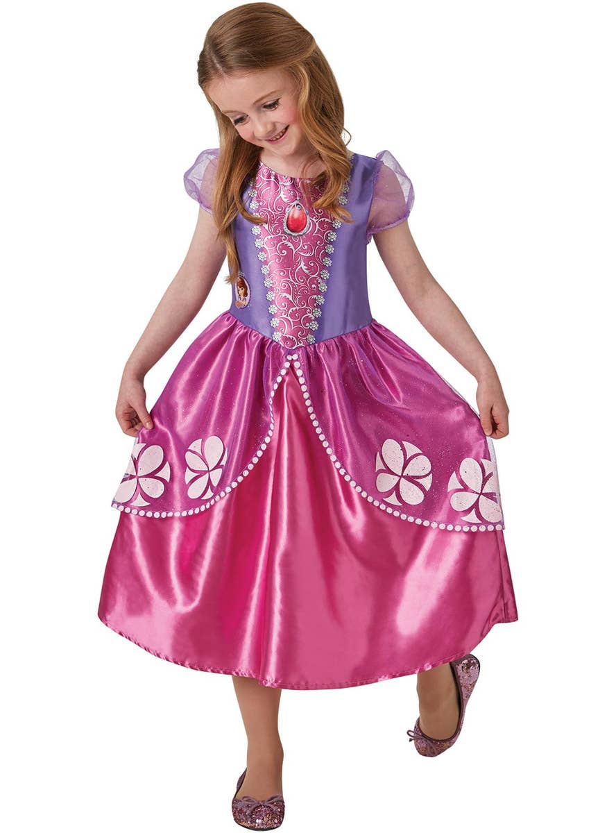 Image of Sofia the First Girls Disney Princess Costume - Main Image