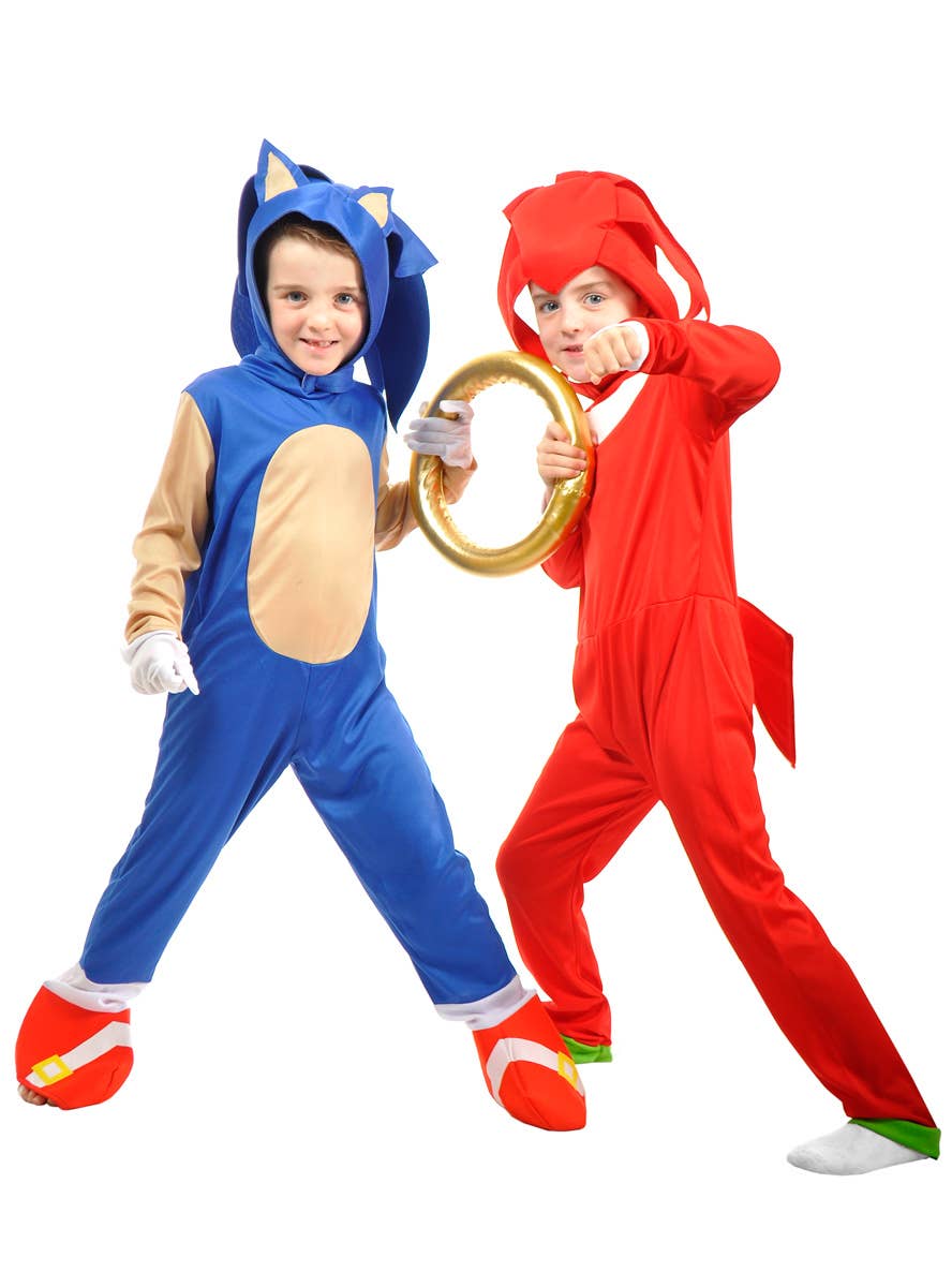 Image of Sonic and Knuckles Boys Costume Group Shot