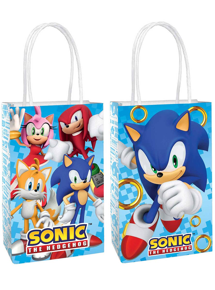 Image of Sonic The Hedgehog 8 Pack Paper Party Favour Bags