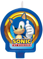 Image of Sonic The Hedgehog Blue Birthday Cake Candle